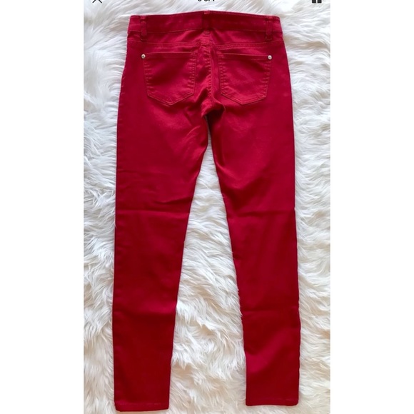 CELEBRITY PINK Red Low Rise Skinny Stretch… - Picture 3 of 4